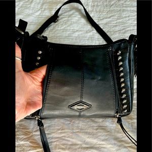 New Harley Davidson Black Leather Purse